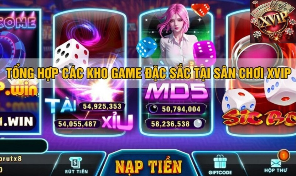 Tổng hợp game bài phổ biến trên XVIP